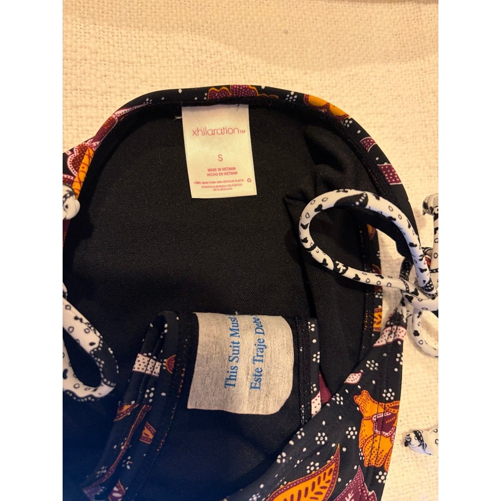Xhilaration 2 piece Bikini set - Bralette & side tide bikini bottoms NWT Small - Picture 5 of 7